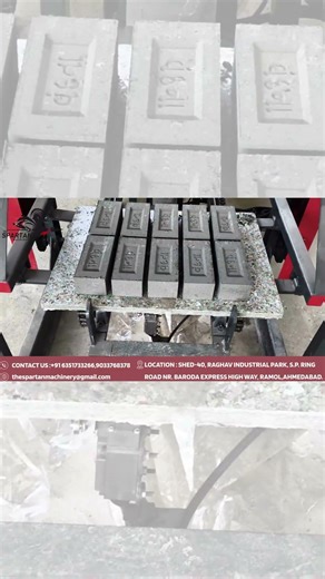 “Top-quality bricks? The Spartan Machinery delivers strong, durable & precision-made blocks 💪🧱”