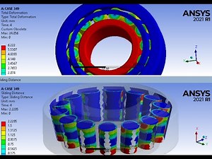FEA Simulation of the Rotation of a Tapered Roller Bearing - ANSYS Workbench Static Structural