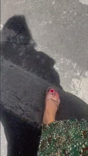 Red nails & Birkenstock slides ❤️👡 | Summer Dress Walk #shorts