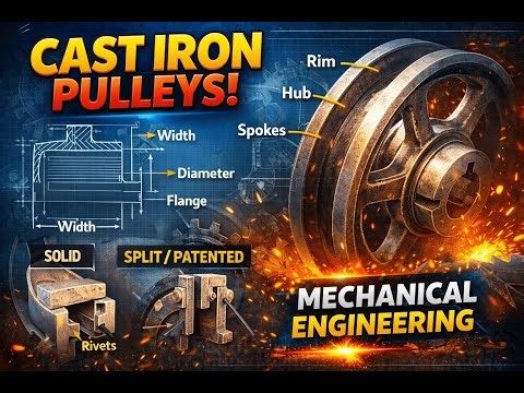 Cast Iron Pulleys Explained Simply | For Mechanical Engineers