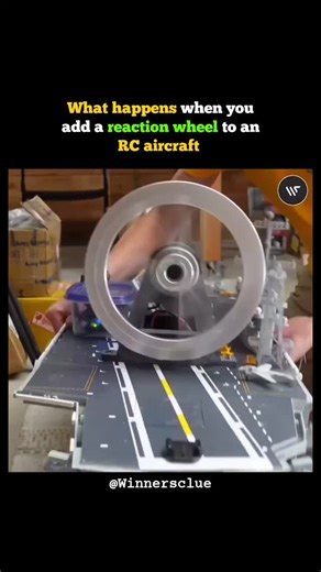 Winnersclue on Instagram: "When engineers tested a reaction wheel on an aircraft carrier, the results were extreme. A reaction wheel is a massive spinning flywheel. By rapidly accelerating or decelerating the wheel, the ship can be tilted or stabilized without using traditional rudders or thrusters. On a carrier — a vessel weighing over 100,000 tons — this creates violent shifts. The entire ship can rock unexpectedly, causing aircraft, vehicles, and crew to lurch as if hit by a sudden wave. It p