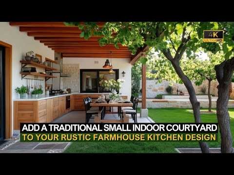 Why Add a Traditional Small Indoor Courtyard to Your Rustic Farmhouse Kitchen Design?
