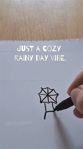 It's raining? Doodle with me #gbygudisart #doodling #doodleart #rainyday