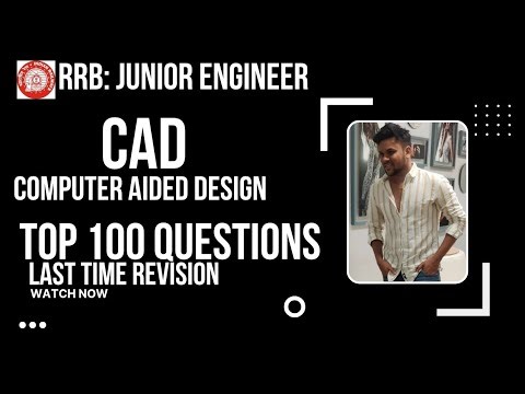 RRB JE Civil 2026 | Computer Aided Design (CAD) MCQ Practice Session