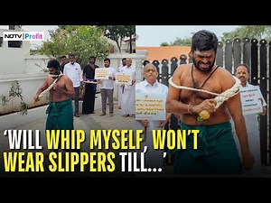 WATCH: Annamalai Whips Himself 6 Times In Dramatic Protest I Anna University Case