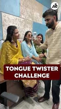 tongue twister Challenge 😜