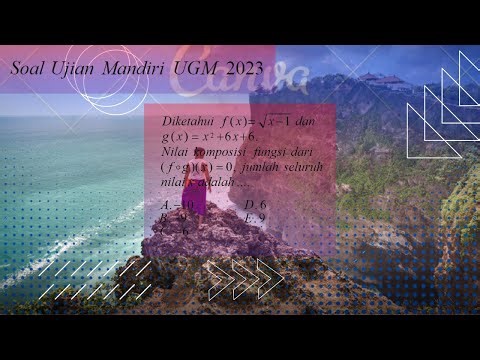 Soal Ujian Mandiri Universitas Gajah Mada ( UGM ) 2023 , Komposisi Fungsi, COMPOSITION OF FUNCTION