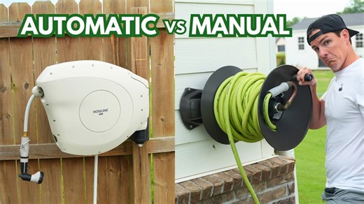 You probably haven’t considered all the pros and cons of retractable vs manual hose reels