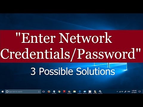 Disable ENTER NETWORK CREDENTIALS on Network Connections Windows 11 and 10 (3 Possible Methods)