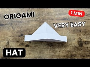 ORIGAMI HAT EASY TUTORIAL | DIY PAPER HAT EASY ORIGAMI FOR BEGINNERS | EASY ORIGAMI STEP BY STEP