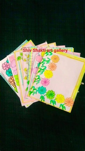 project file pages decoration ideas🌼🍁#super#art#drawing#pageshighlighter