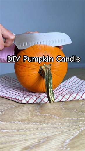 DIY Pumpkin Candle — Easy Fall Decor Idea