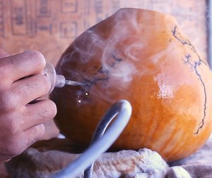 19 reactions | Take a moment of zen to watch our Gourd Urns being decorated through the Lichtenberg Fractal Burning process. This process gives each urn a unique pattern, so that no two are exactly alike. ⚡️ | Passages International, Inc. - Green Funeral Products | Facebook