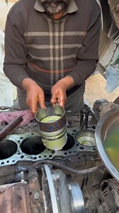 Reviving Power: A Complete Guide to Piston Sleeve Replacement in Large Engine #EngineRebuild #PistonSleeveReplacement #truck #repair | Skills man