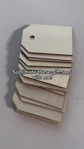 Sublimation on Wood Tutorial: Custom Gift Tags