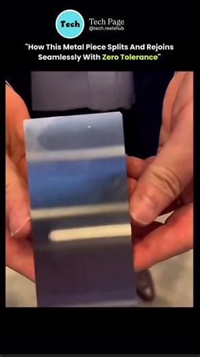 Tech page | This process showcases precision engineering at its finest, where a solid metal component is cut along a perfectly calculated line using... | Instagram