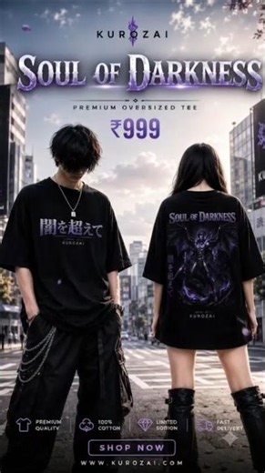 Japanese Streetwear Outfit Inspo 🔥 Unisex Anime Oversized T-Shirt
