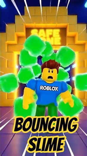 Noob Steve escapes a hallway filled with bouncing slime cubes! | The New Roblox Trend