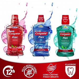 Colgate Plax Mouthwash is clinically proven to effectively fight bacteria and provides lasting freshness and delivering a cooling sensation. | The Shopping Basket