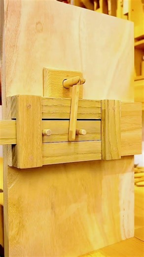 Most Satisfying Wooden Mechanism Ever! #shorts