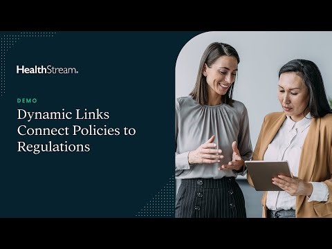 Demo: Dynamic links connect policies to regulations