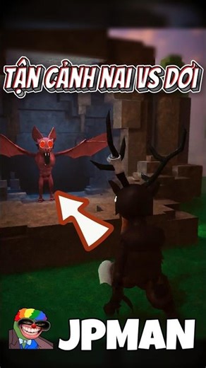 The Deer vs. Bat Battle: 99 Nights in the Jungle #jpman #99demtrongrung #roblox #robloxvn