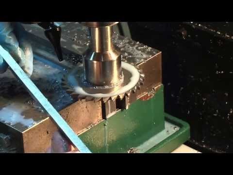 slitting saw cutting steel 1/2" thick 6" long steel