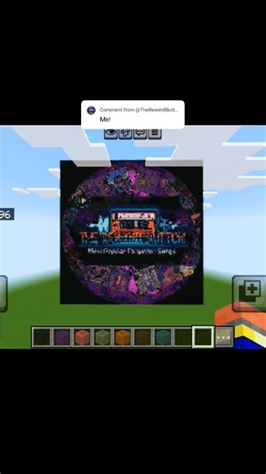 Minecraft Pixel Art ft.‪@TheRewindButtonForgotten‬#shorts #viral #pixelart