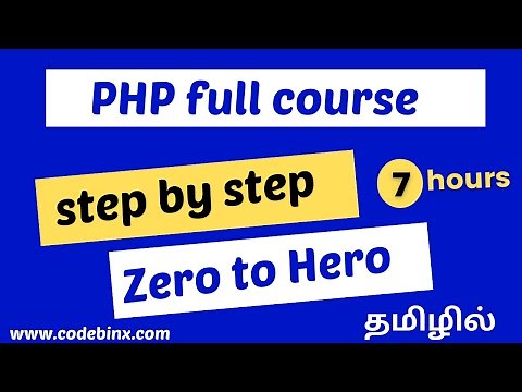 PHP course in Tamil| PHP complete course| PHP free course| Codebinx
