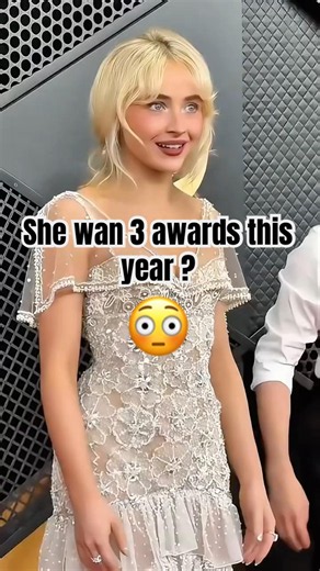 🏆 Sabrina Carpenter Just Won 3 Major Awards #awardwinning #musicstars