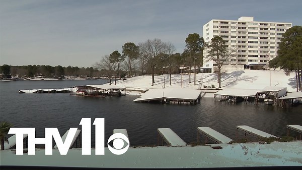 Garland County boat docks sinking after being damaged in winter storm