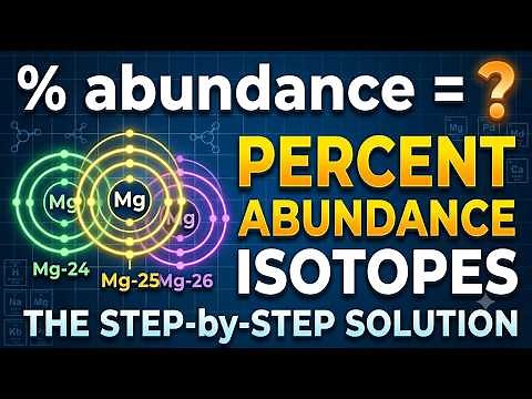 Percent Abundance of Isotopes Explained (Step-by-Step Chemistry)