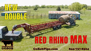 RED RHINO MAX DOUBLE CAPACITY HAY TRAILER 32' and 42' MODELS AVAILABLE HEAVY DUTY We are excited to announce today the new Red Rhino Max hay trailer. You can expect to have the same great Red Rhino performance, build quality and value, but now with double the capacity. It comes with a wireless hydraulic remote, as well as a wired remote in case you forget to change the batteries. The Red Rhino Max is available in 32’ and 42’ foot models. They come standard with 10 ply radial tires, 10K Dexter oi