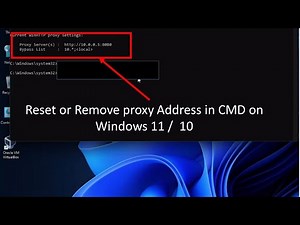 How to reset the windows proxy from cmd | how to reset proxy address in windows command prompt