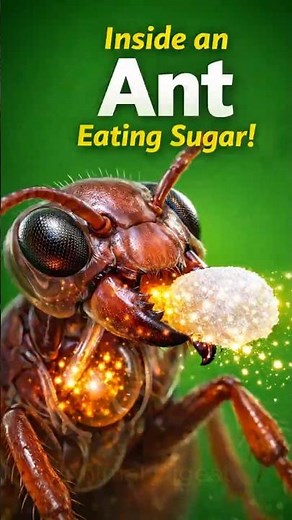 Inside an Ant Eating Sugar! 🐜🍬 | 3D Scientific Animation