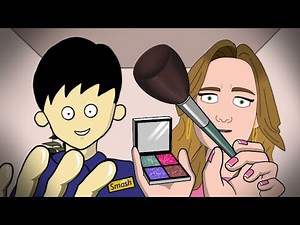 ASMR 1 Minute Fast Spa & Makeup Animated Collab with Katherina ASMR