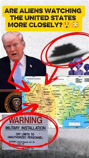 😱Are Aliens Watching the United States More Closely😳😲? #usa #ufos #usanews #trump
