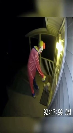 Caught a Clown on My Porch at 2AM! #short #shorts