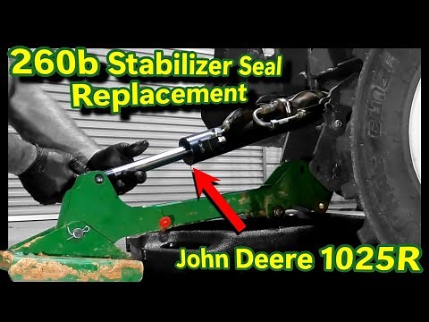 Stabilizer seals on 260b Backhoe (John Deere 1025r)