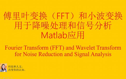 傅里叶变换（FFT）和小波变换用于降噪和信号分析，Matlab编程