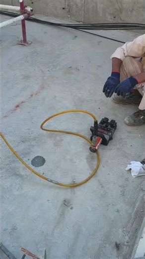 post tension cables cutting #posttensionslab #posttension #construction #civilengineering