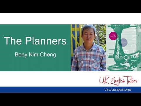 Detailed analysis of 'The Planners' by Boey Kim Cheng, Cambridge IGCSE poetry