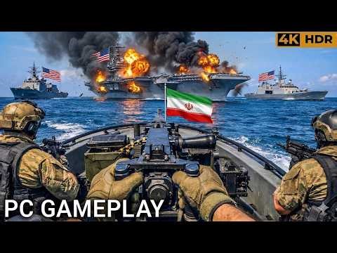 IRAN ATTACKS US AIRCRAFT CARRIER | Battlefield 4 Ultra Realistic Gameplay 4K 60FPS