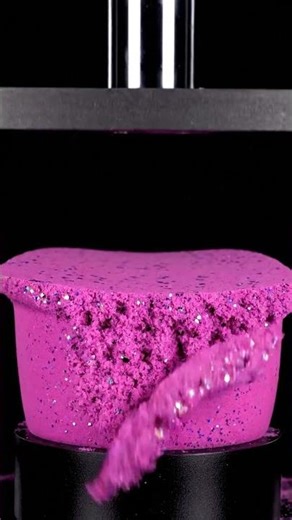 Hydraulic Press Foam Crushing ASMR #foamasmr #hydraulicpress #satisfyingcrush #asmr #aivideo