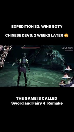 Expedition 33–like games already? – Sword and Fairy 4: Remake #gaming #videogames #memes #games