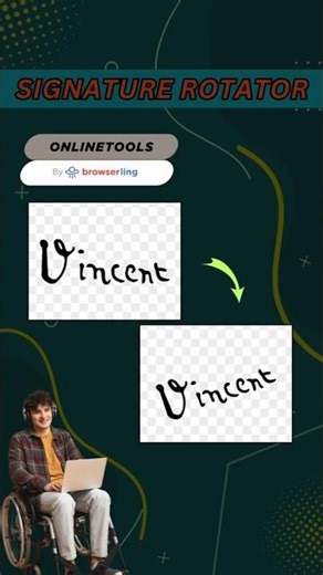How to Rotate a Digital Signature in a PNG Image In Just One Click.