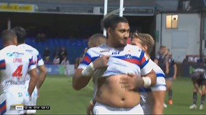 Favourite celebration this season 😂😂😂 Body confidence from Pauli Pauli 🔴⚪🔵 | Super League