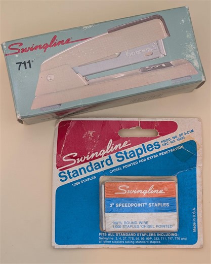 Vintage Swingline 711 Stapler Set W Box Instructions & Speedpoint Staples USA Made Complete - Etsy Australia