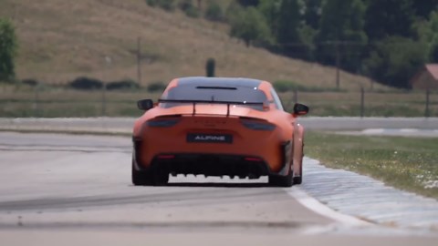 Alpine A110 R Ultime in Matt Solar Orange Driving Video