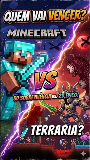 Minecraft VS Terraria: Qual o melhor survival? ⚔️😱